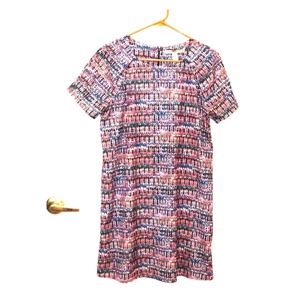 Multi-Colored Tribal Shift Dress